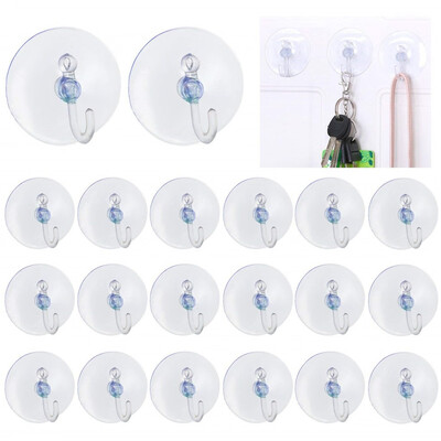 

Siaonvr Suction Cup With Hook 20 Pieces Holder for Fairy Lights Light net Lights Holder