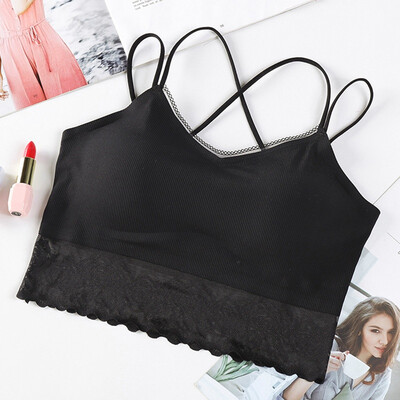 

Cross Sexy Strap Tube Top Comfortable Wire Free Underwear Women Summer Seamless Bra Bralette