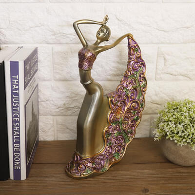 

Greensen Resin Dancing Girl Model Ornaments Arts Craft Home Decor for Desktop Television Stand