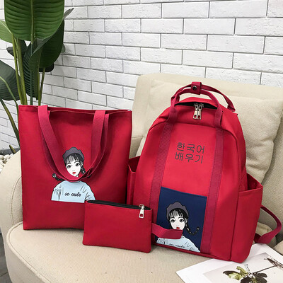 

Korean version of School Backpack cartoon cute girls Shoulder Bag Girl tide
