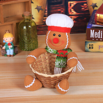 

JPGIF Merry Christmas Candy Storage Basket Decoration Santa Claus Storage Basket