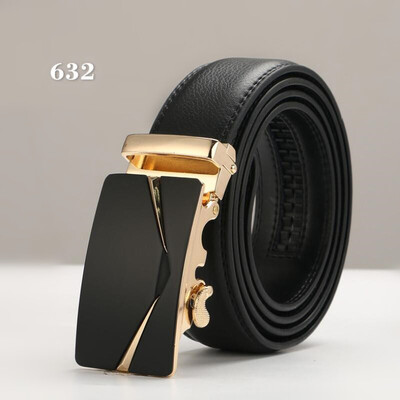 

Brand Fashion Automatic Buckle Genuine Leather Strap Belts For Men Top Quality Automatic Buckle black Belts luxury designer belt