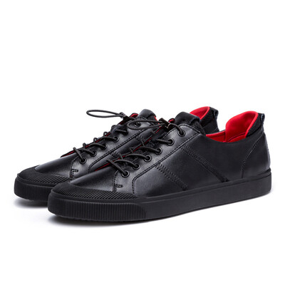 

Spring&autumn new England low cut leather shoes mens simple casual shoes leather lazy shoes