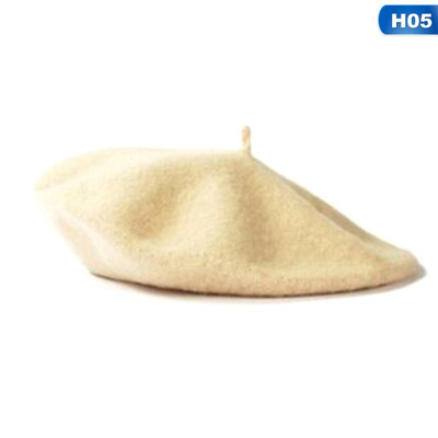 

Women Sweet Warm Wool Winter Beret French Artist Beanie Hat Ski Cap Solid Hats