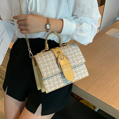

Womens bag 2019 new high-end bag texture chain bag net red packet summer small fresh woolen Messenger bag