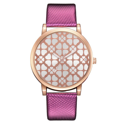 

New fashion trend crocodile pattern belt PU watch popular printing alloy watch