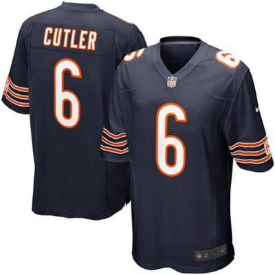 

Youth Football Jersey Chicago Bears Jay Cutler Navy Blue Game Jersey