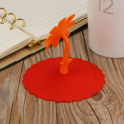 

Gobestart Hot Cute Sunflower Lace Dust Reusable Silicone Cover Cup DIY Free Splicing