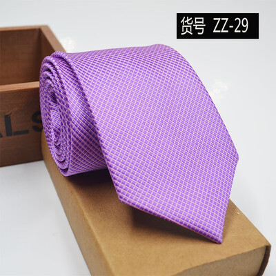 

New spot tie business dress mens tie polyester yarn arrow type 8CM business tie wholesale