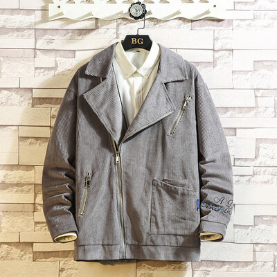 

Toponeto New Style For Men In Autumn Winter Fashion Corduroy Pure Long Sleeve Coat