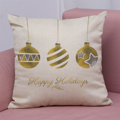 

Tailored New Christmas Cotton Linen Pillow Case Sofa Cushion Cover Home Decor