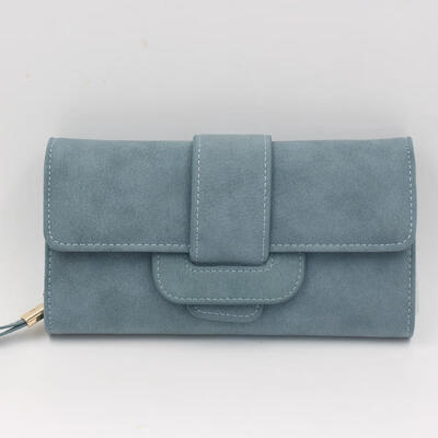 

Korea Version Women Wallets Matte Leather Wallet Fashion Long Section Purse Card Holder Coin Bag