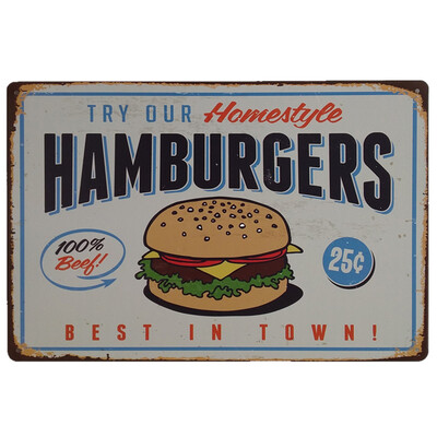 

Toponeto Vintage Metal Tin Sign Poster Plaque Bar Pub Club Cafe Home Plate Wall Decor Art