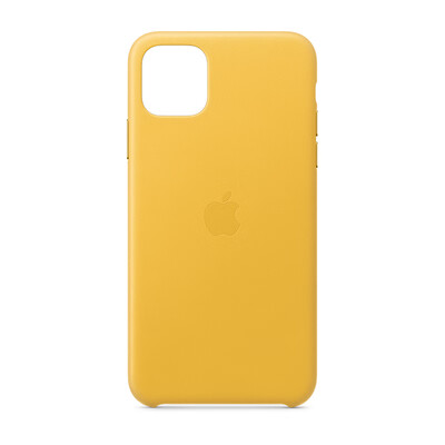 

Apple iPhone 11 Pro Max Original Leather Case-Orange Lime