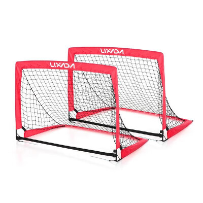

Lixada 403030 Inches Portable Folding Soccer Goal 2 Goals 1 Bag Child Pop Up Soccer Goal for Sports Training Backyard Playgr