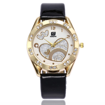 

Ladies belt watch heart&diamonds English watch