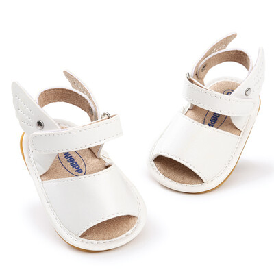 

Summer Baby Sandal Boys Girls Shoes Solid Wing Fashion Shoes Newborn Infant Toddler Soft Rubber Sole Beach Prewalkers