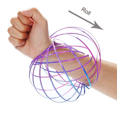 

YIWULAMagic Flow Rings Energy Kinetic Spring Toy Sensory Interactive Novelty Cool Toys