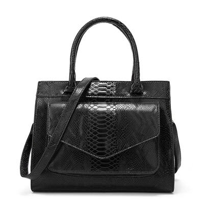 

New Fashion Woman Bag Luxe cuir Serpentine Womens leather Handbags With pouch Ladies Trunk Tote bolsos Women messenger bag