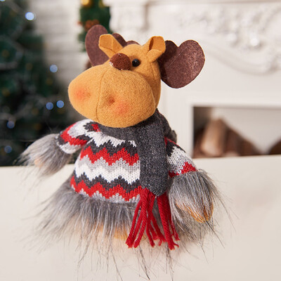 

Tailored Handmade Santa Cloth Doll Birthday Present For Home Christmas Holiday Decoration