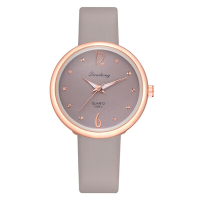

Ladies Watch With Leather Casual Watches Vintage Wristwatch Minimalist Watch Women Simple Relogio Feminino Esportivo Gift &Ff