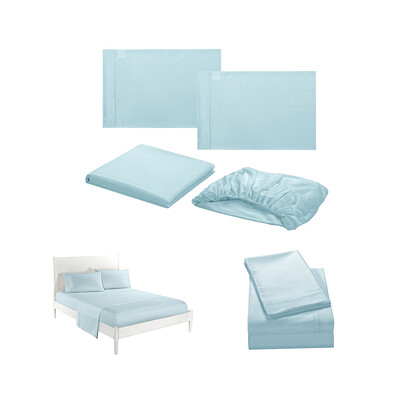 

Gobestart Solid Color Simple Series Bedding Sheets Bed Pillowcase Four Sets
