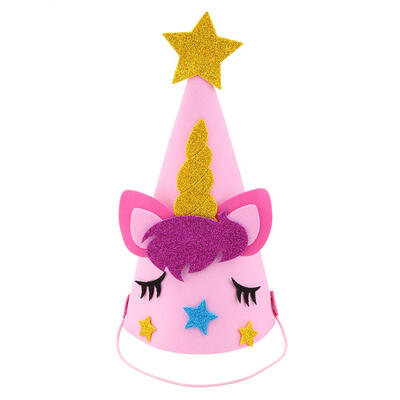 

Glitter Cartoon Horse Kids Party Hat Princess Cosplay Dance Event Headdress