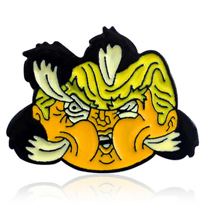 

1Pcs New Eagle Claw Pinch Face Expression Brooch Metal Badges On Backpack Personality Accessories Friends&Childrens Gift
