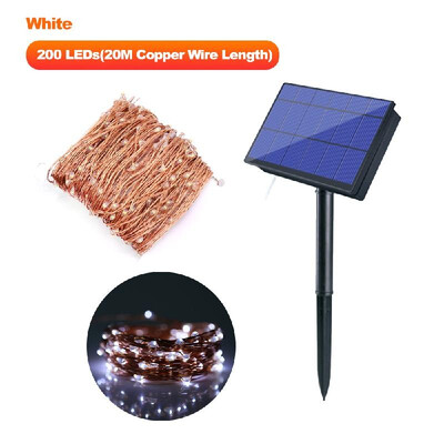

30M984ft Solar Powered String Lights 300 LEDs Solar Copper Wire Lamp Fairy Lights with 8 Modes for Outdoor Yard Garden Patio Chr