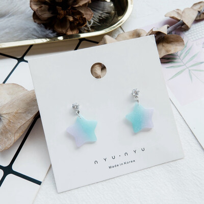 

Earings fashion jewelry 2018 rainbow color matching statement earrings generous temperament gift Korean earrings for women