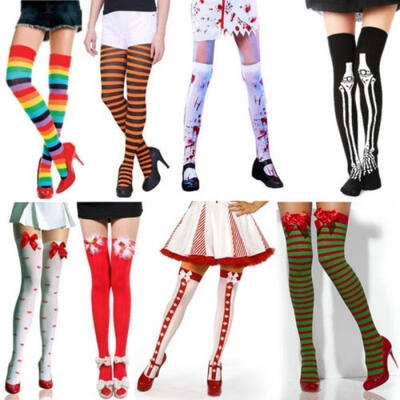 

Sexy Women Cable Extra Long Boot Socks Over Knee Thigh High School Girl Stocking