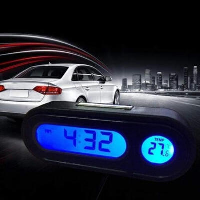 

Car Auto LCD Digital Clock Thermometer Temperature Voltage Meter Monitor
