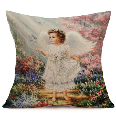 

〖Follure〗Merry Christmas Linen Pillow Cases Sofa Cushion Cover Home Decoration