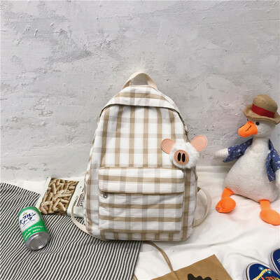 

INS schoolbag female Korean version high school student Jane Sen junior high school girl large capacity Canvas Shoulder Bag Backpa