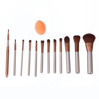 

12Pcs Pro Makeup Set Powder Foundation Cosmetic Brushes Sponge Puff