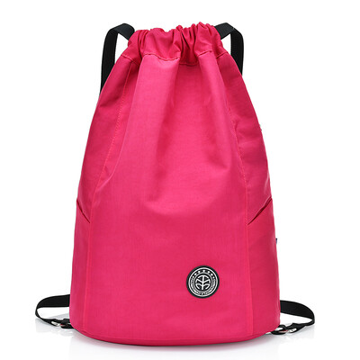 

Portable water-proof bundle bag-drawing double-shoulder bag nylon womens bag large-capacity dance bag simple sports body-building