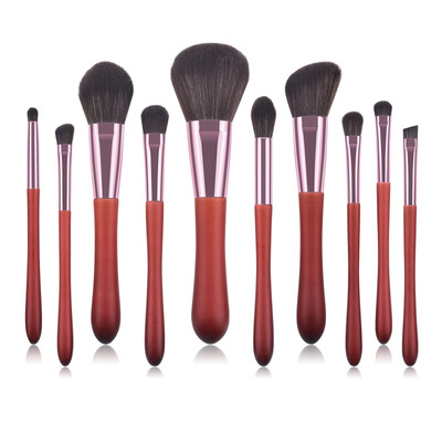 

10Pcs Makeup Brush Set Foundation Brush Eyeshadow Brush Lip Brush Blush Brush Lip Brush Kit New Hot