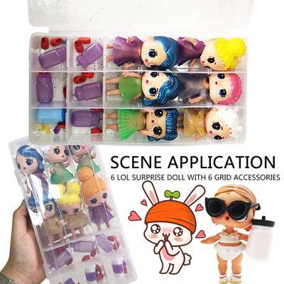 

YIWULA18 Compartments Toy Storage Carrying Box Accessories For LOL Surprise Dolls