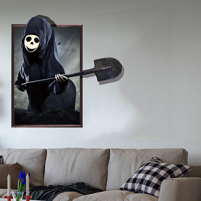 

〖Follure〗3D Halloween Horror Decor Vivid Ghost Bat Scary Wall Sticker Decal Removable