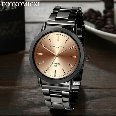 

Gobestart Cool Mens Stainless Steel Quartz Analog Waterproof Wristwatches