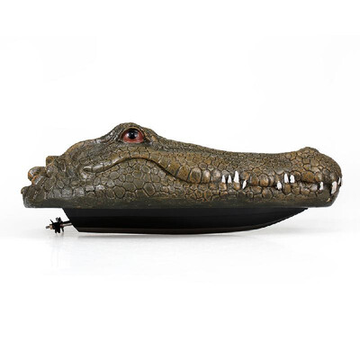 

Flytec V002 RC Boat 24G Remote Control Electric Racing Boat for Pools with Simulation Crocodile Head Spoof Toy