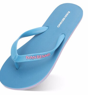 

2019 explosions solid color flip-flops mens fashion summer beach shoes slip flat rubber slippers