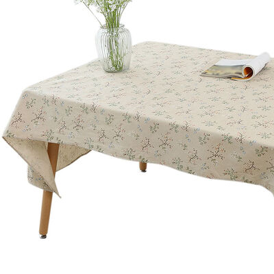 

140x100cm120x160cm140x200cm Floral Print Rectangle Tablecloth Cotton Linen Home Table Cloth Cover