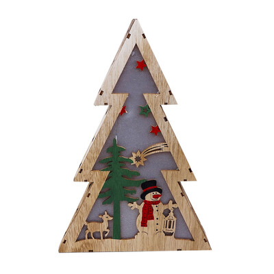 

Toponeto Christmas Ornaments LED Light Chalet Hotel Bar Christmas Tree Decoration