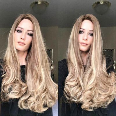 

〖Follure〗High Temperature Silk Wig Head Over Female Rose Net Long Curly Hair Wig