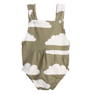 

Baby Infant Toddler Sleeveless Rompers Cloud Print Jumpsuit Sunsuit