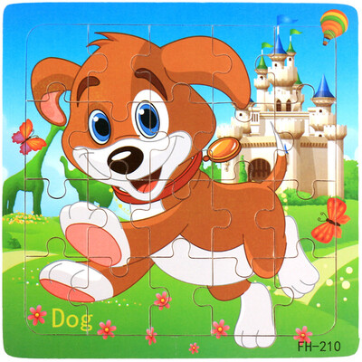 

Gotoamei Wooden Puzzle Educational Developmental Baby Kids Training Toy Christmas Gift