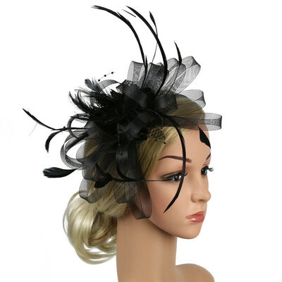 

Cocktail Party Hat Womens Sinamay Fascinator Wedding Church Kentucky Derby Dress