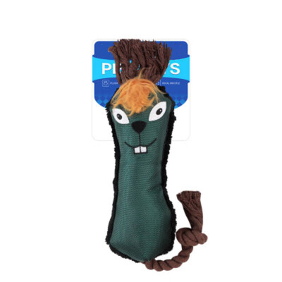 

Cute Pet Dog Cat Cartoon Stuffed Chew Toy Squeak Sound Dog Toys With Rope Teeth Cleaning Durability Chew Molar Fit for All Pets