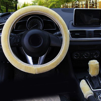 

3pcs Steering wheel cover Set Hand Brake Interior Decorative Accessory